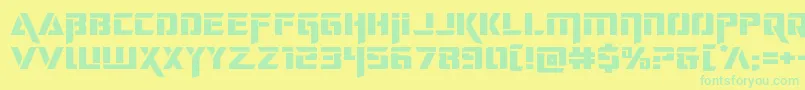 deceptibotsexpand Font – Green Fonts on Yellow Background