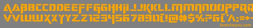 deceptibotsexpand Font – Orange Fonts on Gray Background