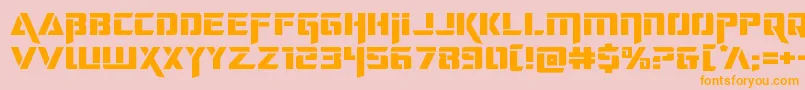 deceptibotsexpand Font – Orange Fonts on Pink Background