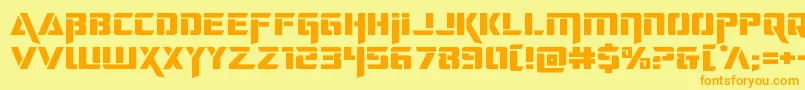 Więcej informacji o czcionce deceptibotsexpand Czcionka deceptibotsexpand – pomarańczowe czcionki na żółtym tle