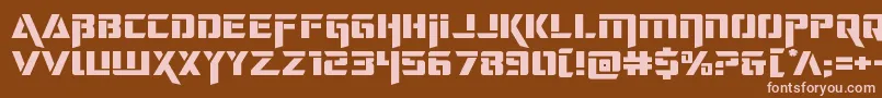 deceptibotsexpand Font – Pink Fonts on Brown Background