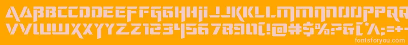 deceptibotsexpand Font – Pink Fonts on Orange Background