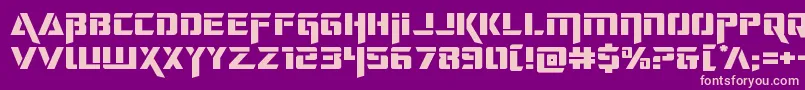 deceptibotsexpand Font – Pink Fonts on Purple Background