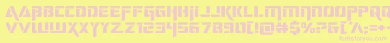 deceptibotsexpand Font – Pink Fonts on Yellow Background