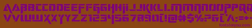 deceptibotsexpand Font – Purple Fonts on Brown Background