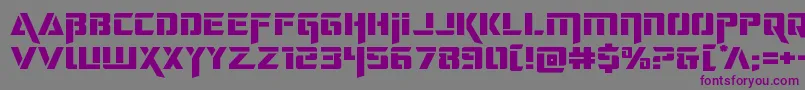 deceptibotsexpand Font – Purple Fonts on Gray Background