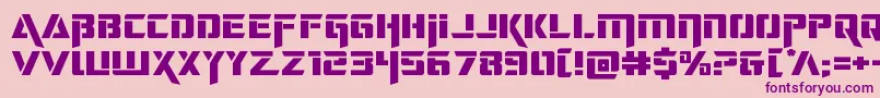 deceptibotsexpand Font – Purple Fonts on Pink Background