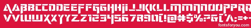 deceptibotsexpand Font – White Fonts on Red Background