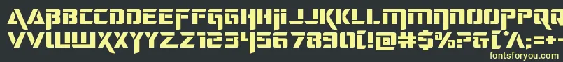 deceptibotsexpand Font – Yellow Fonts on Black Background