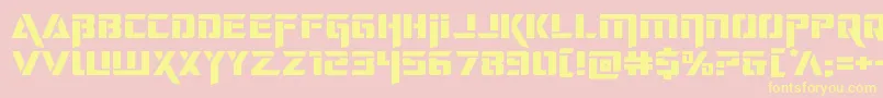 deceptibotsexpand Font – Yellow Fonts on Pink Background