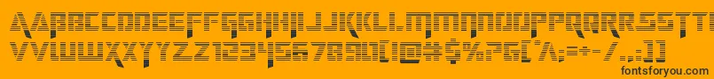 deceptibotsgrad Font – Black Fonts on Orange Background