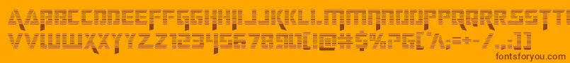 deceptibotsgrad Font – Brown Fonts on Orange Background