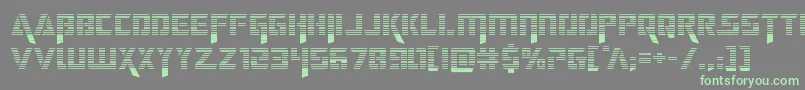 deceptibotsgrad Font – Green Fonts on Gray Background