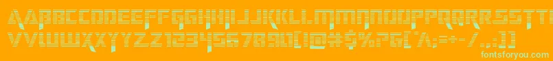 deceptibotsgrad Font – Green Fonts on Orange Background