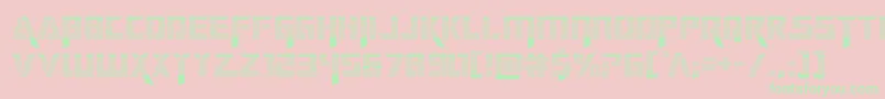 deceptibotsgrad Font – Green Fonts on Pink Background