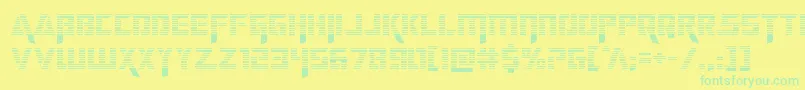 deceptibotsgrad Font – Green Fonts on Yellow Background