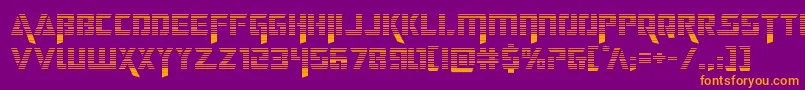 deceptibotsgrad Font – Orange Fonts on Purple Background