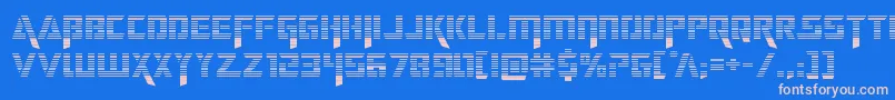 deceptibotsgrad Font – Pink Fonts on Blue Background