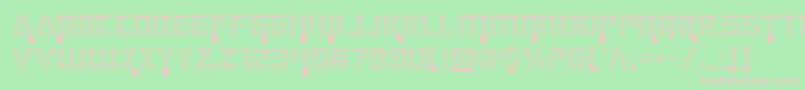 deceptibotsgrad Font – Pink Fonts on Green Background