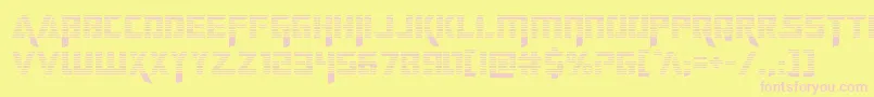 deceptibotsgrad Font – Pink Fonts on Yellow Background