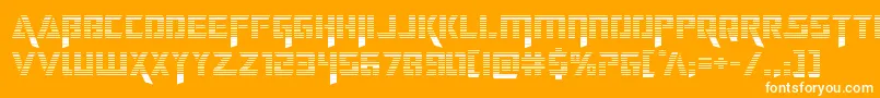 deceptibotsgrad Font – White Fonts on Orange Background