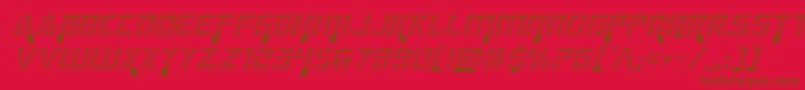 deceptibotsgradital Font – Brown Fonts on Red Background