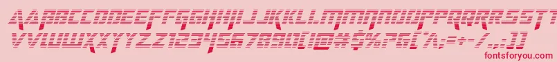 deceptibotsgradital-Schriftart – Rote Schriften auf rosa Hintergrund