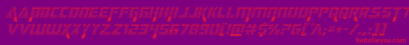 deceptibotsgradital Font – Red Fonts on Purple Background