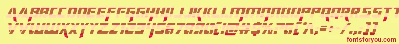 deceptibotsgradital Font – Red Fonts on Yellow Background