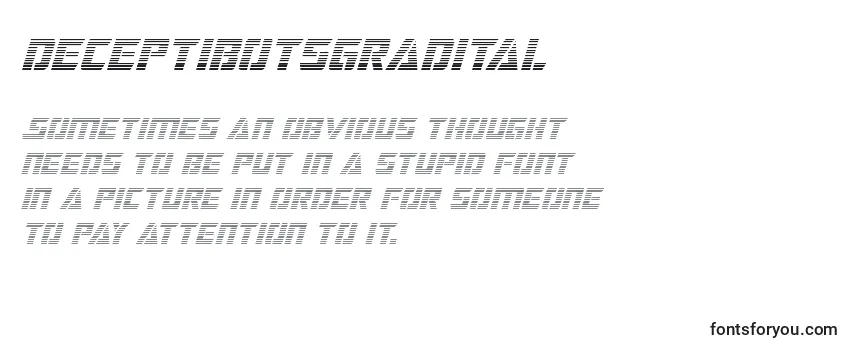 Review of the Deceptibotsgradital Font