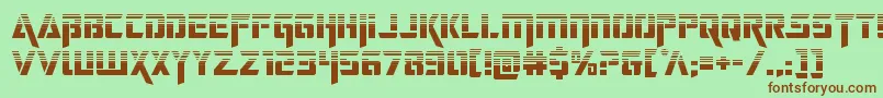 deceptibotshalf Font – Brown Fonts on Green Background