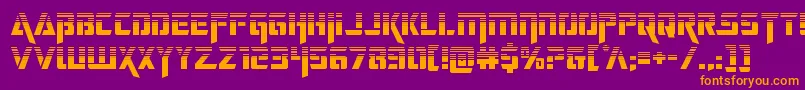 deceptibotshalf Font – Orange Fonts on Purple Background