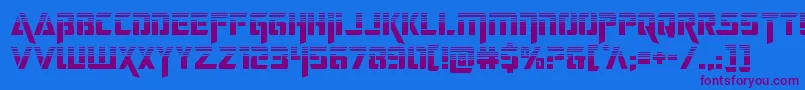 Weitere Informationen zur deceptibotshalf-Schriftart deceptibotshalf-Schriftart – Violette Schriften auf blauem Hintergrund