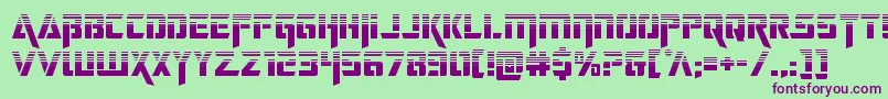 deceptibotshalf Font – Purple Fonts on Green Background