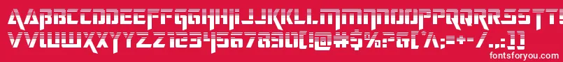 フォントdeceptibotshalf – 赤い背景に白い文字
