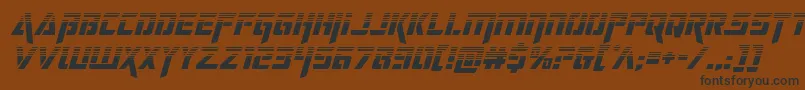 Шрифт deceptibotshalfital – чёрные шрифты на коричневом фоне