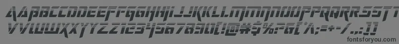 deceptibotshalfital-Schriftart – Schwarze Schriften auf grauem Hintergrund