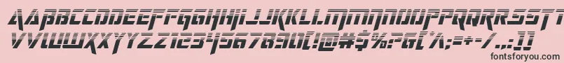 deceptibotshalfital Font – Black Fonts on Pink Background