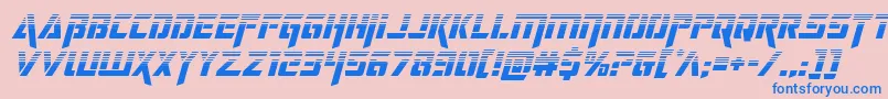 Шрифт deceptibotshalfital – синие шрифты на розовом фоне