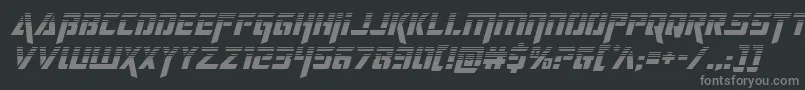 Шрифт deceptibotshalfital – серые шрифты на чёрном фоне