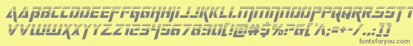 Шрифт deceptibotshalfital – серые шрифты на жёлтом фоне