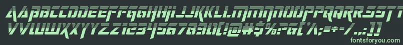 Шрифт deceptibotshalfital – зелёные шрифты на чёрном фоне