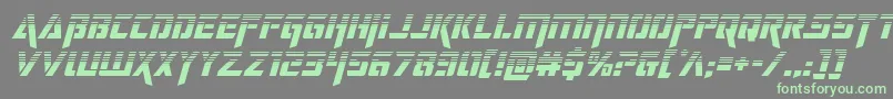 deceptibotshalfital Font – Green Fonts on Gray Background