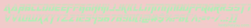 Шрифт deceptibotshalfital – зелёные шрифты на розовом фоне