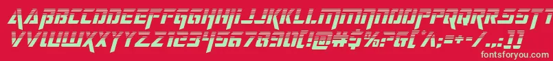 deceptibotshalfital Font – Green Fonts on Red Background