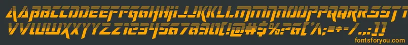 Шрифт deceptibotshalfital – оранжевые шрифты на чёрном фоне
