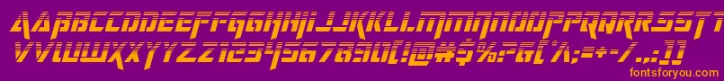 deceptibotshalfital Font – Orange Fonts on Purple Background