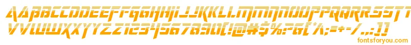 deceptibotshalfital Font – Orange Fonts on White Background