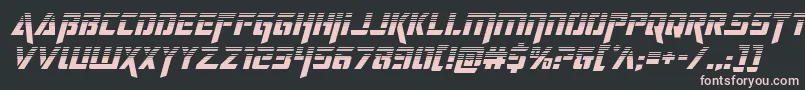 deceptibotshalfital Font – Pink Fonts on Black Background