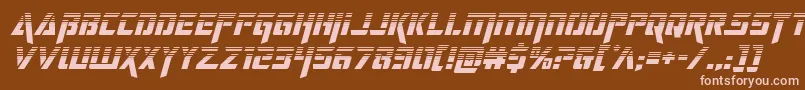 Шрифт deceptibotshalfital – розовые шрифты на коричневом фоне
